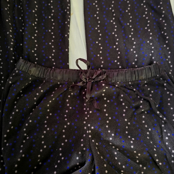 Apt.9 Intimates: Flare leg, Fleece PJ pants w/silky drawstring & waistband, Lrg - Picture 2 of 9